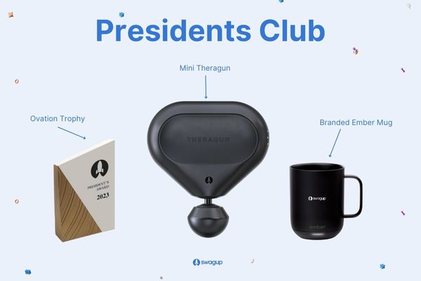 presidents club swag pack for employee lifecycle 